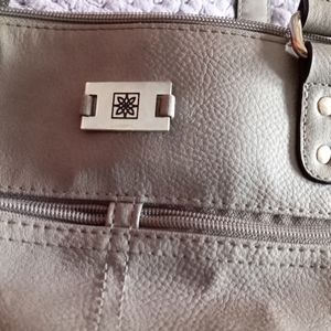 Beige designer purse